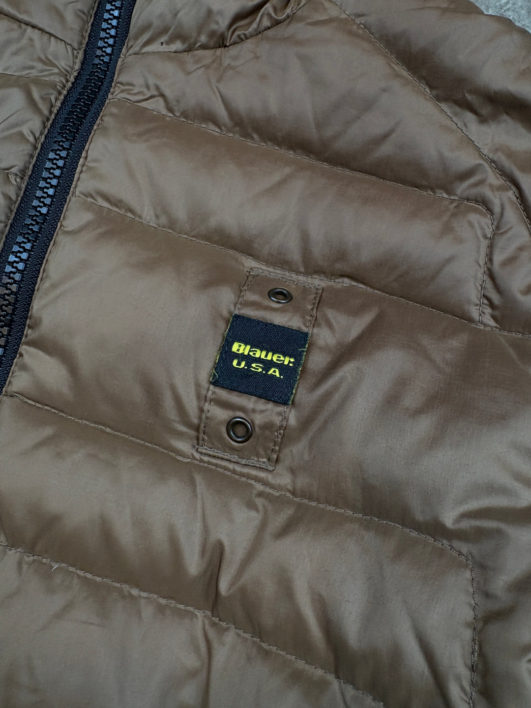 Blauer Girls Puffer Jacke S