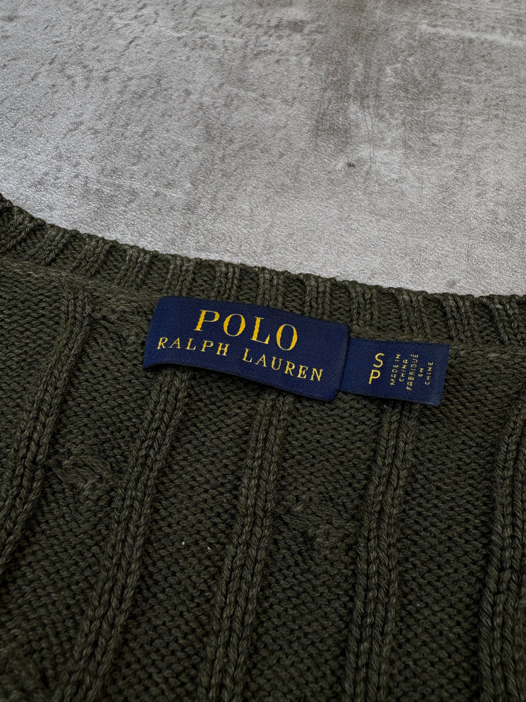 Ralph Lauren Girls Zopfmuster Sweater S