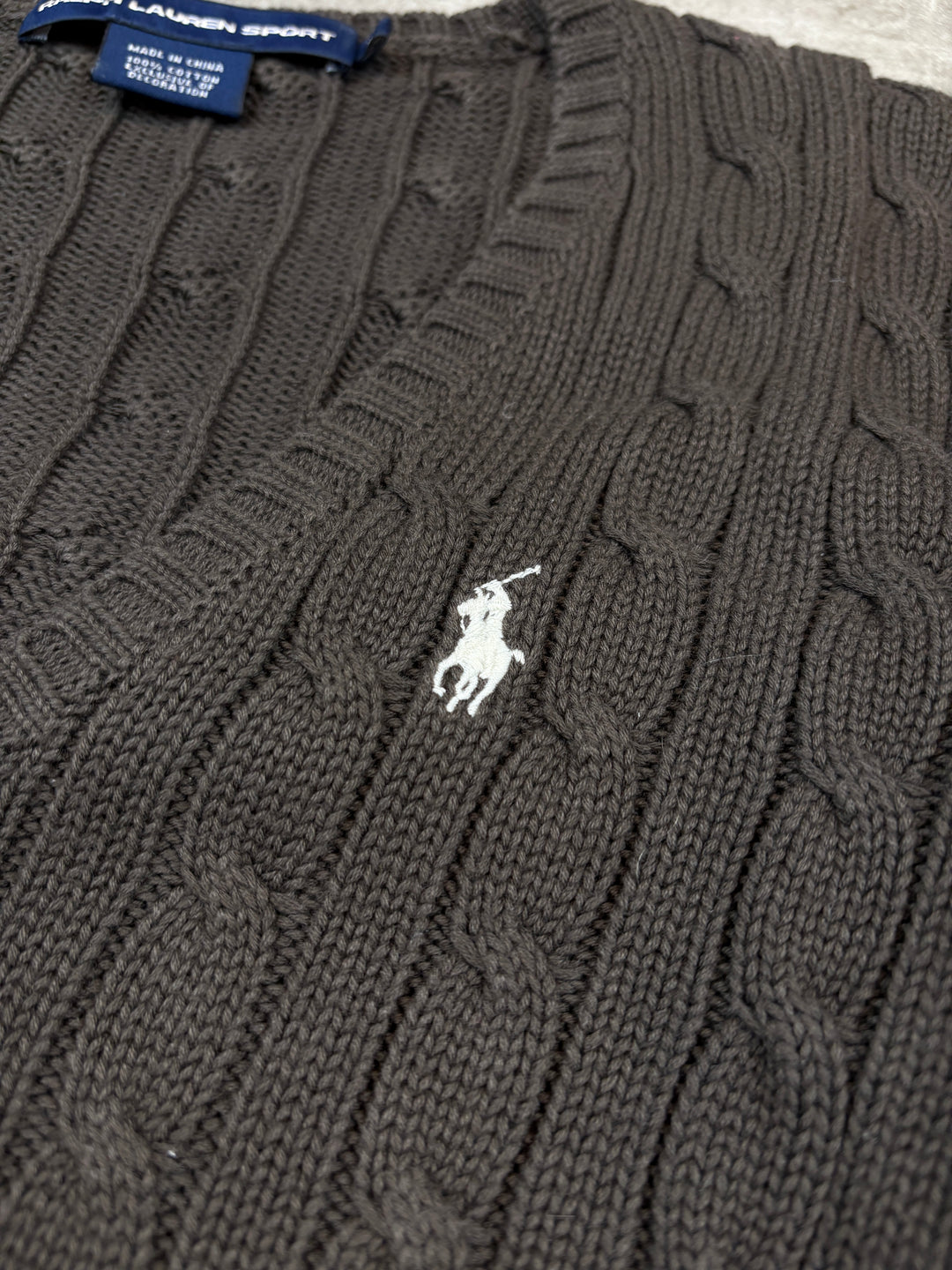 Ralph Lauren Girls Zopfmuster Sweater M