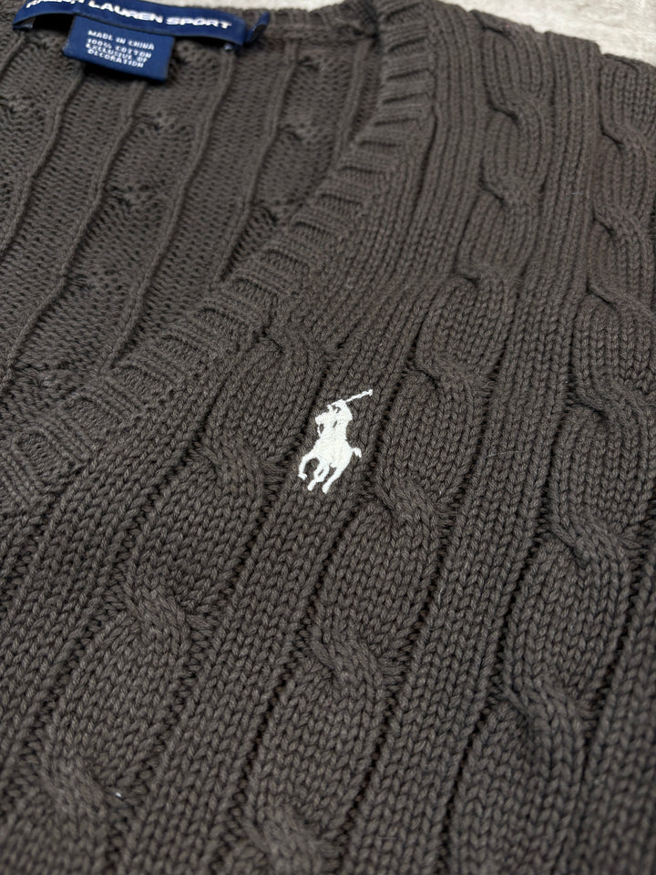 Ralph Lauren Girls Zopfmuster Sweater M