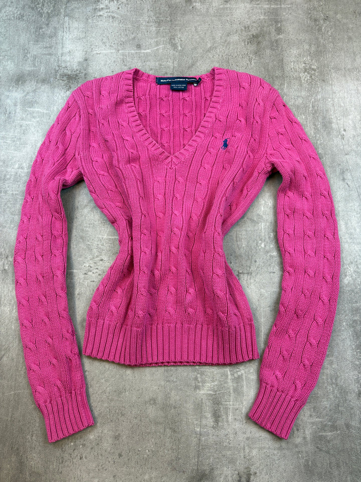 Ralph Lauren Girls Zopfmuster Sweater S