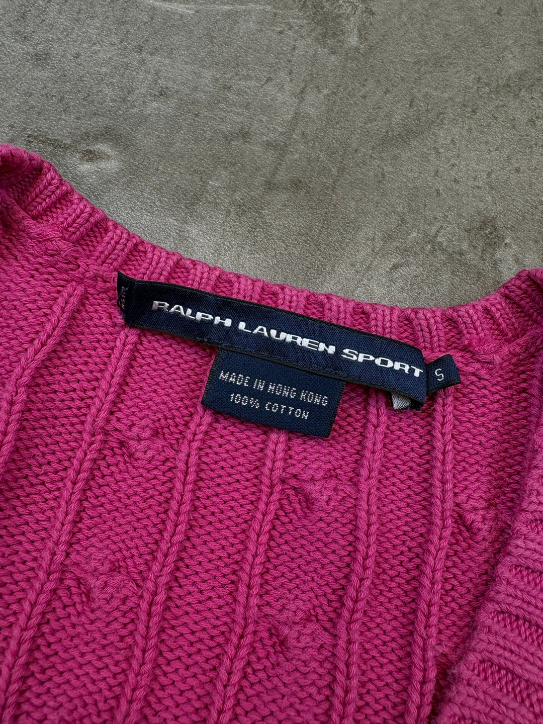 Ralph Lauren Girls Zopfmuster Sweater S