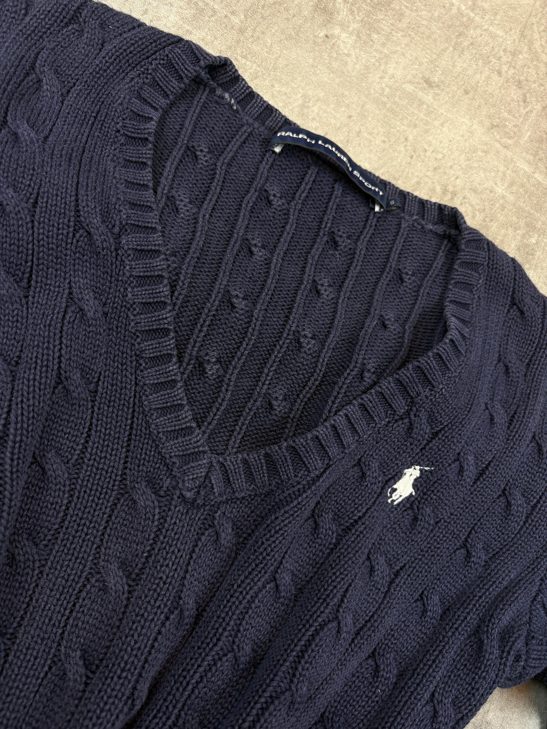 Ralph Lauren Girls Zopfmuster Sweater S