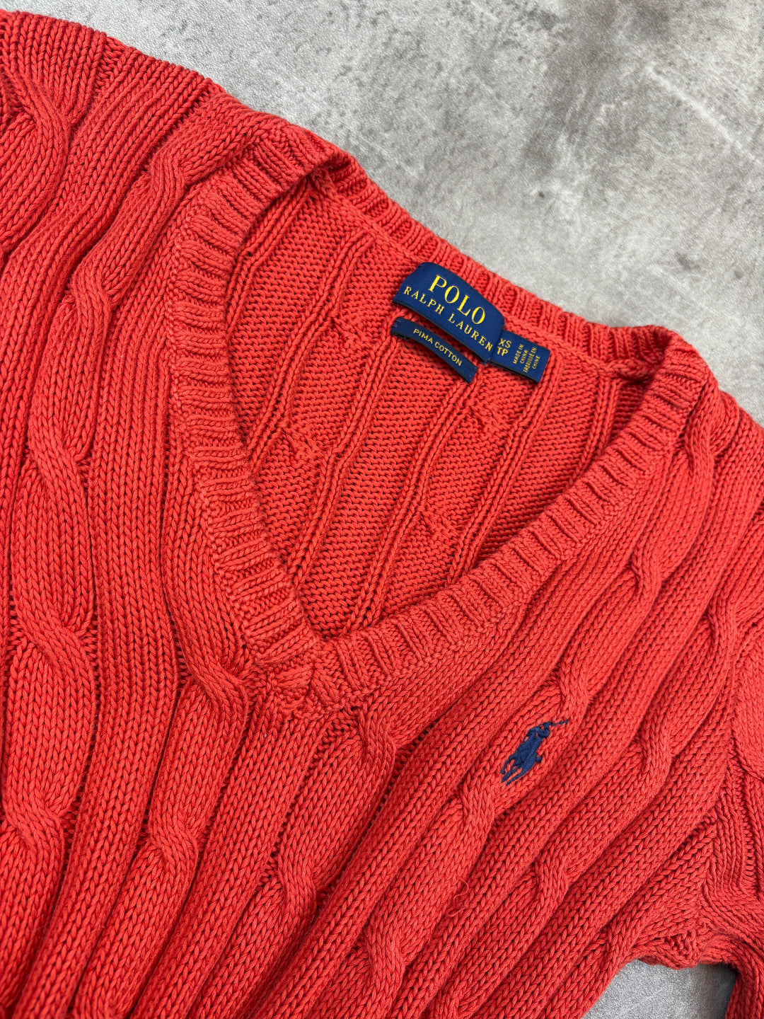 Ralph Lauren Girls Zopfmuster Sweater XS
