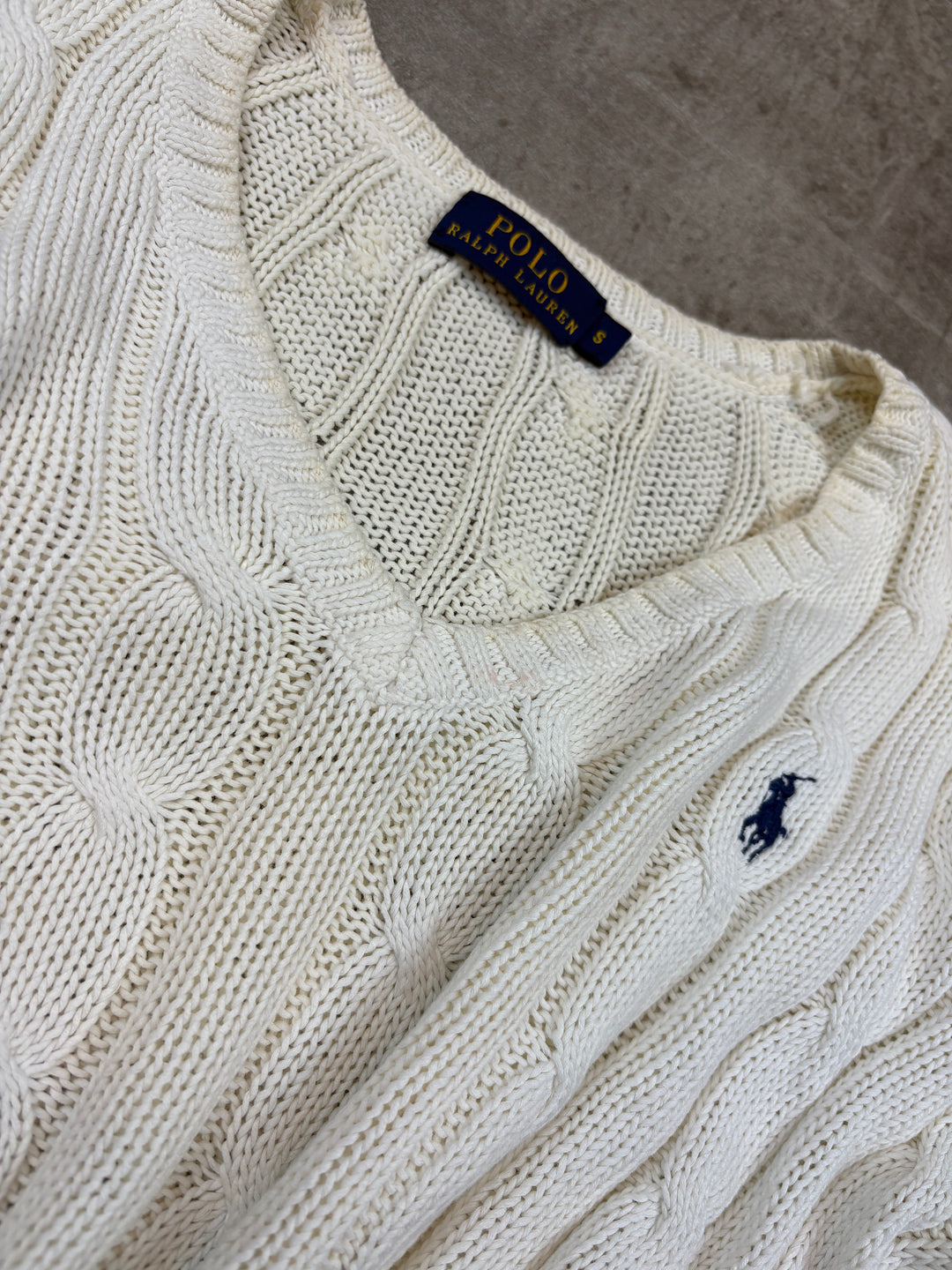 Ralph Lauren Girls Zopfmuster Sweater S