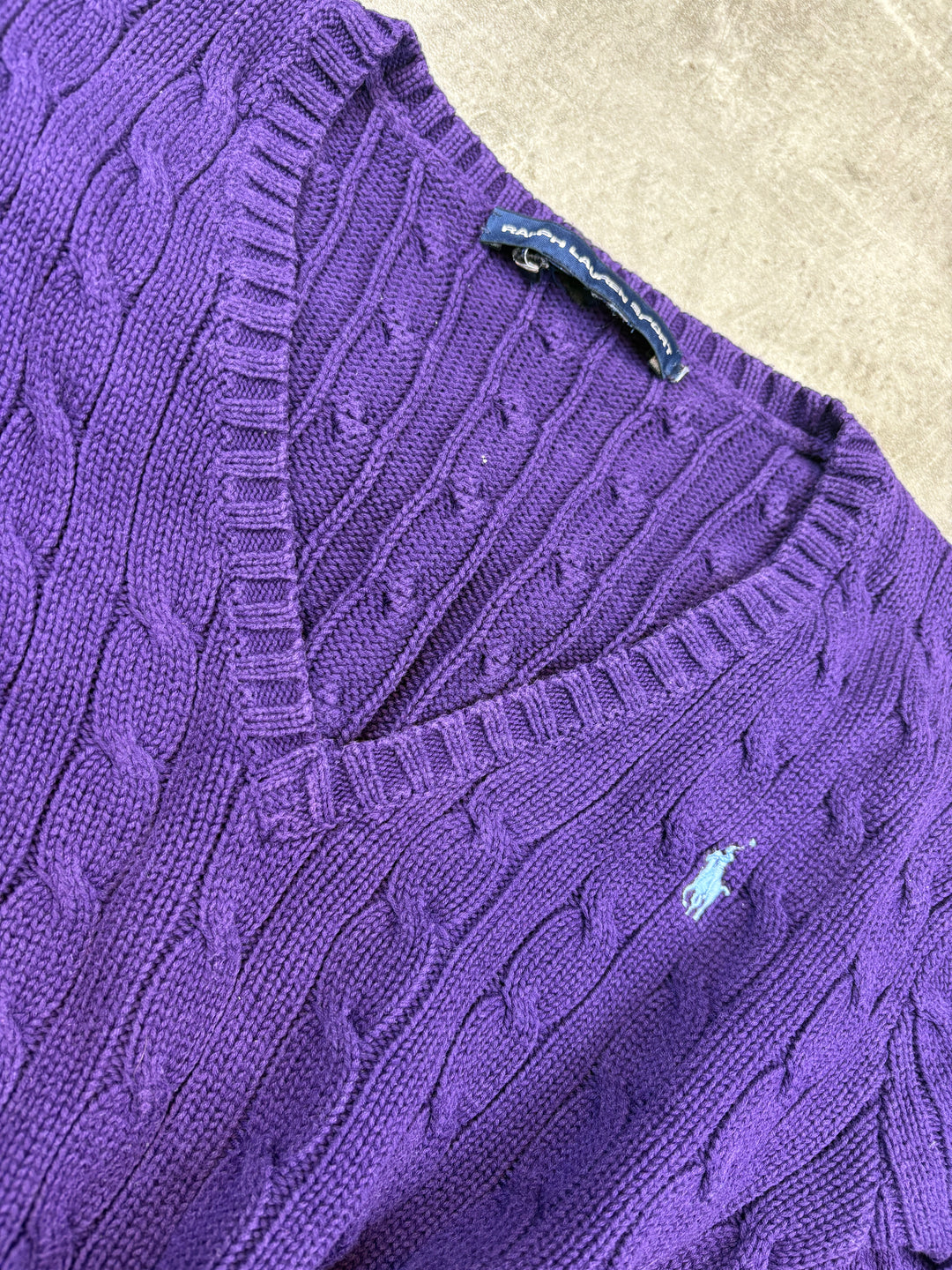 Ralph Lauren Girls Zopfmuster Sweater S