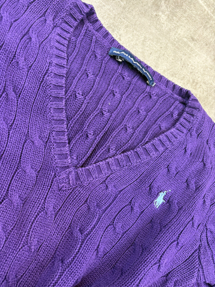 Ralph Lauren Girls Zopfmuster Sweater S