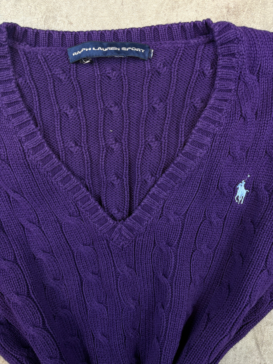 Ralph Lauren Girls Zopfmuster Sweater S