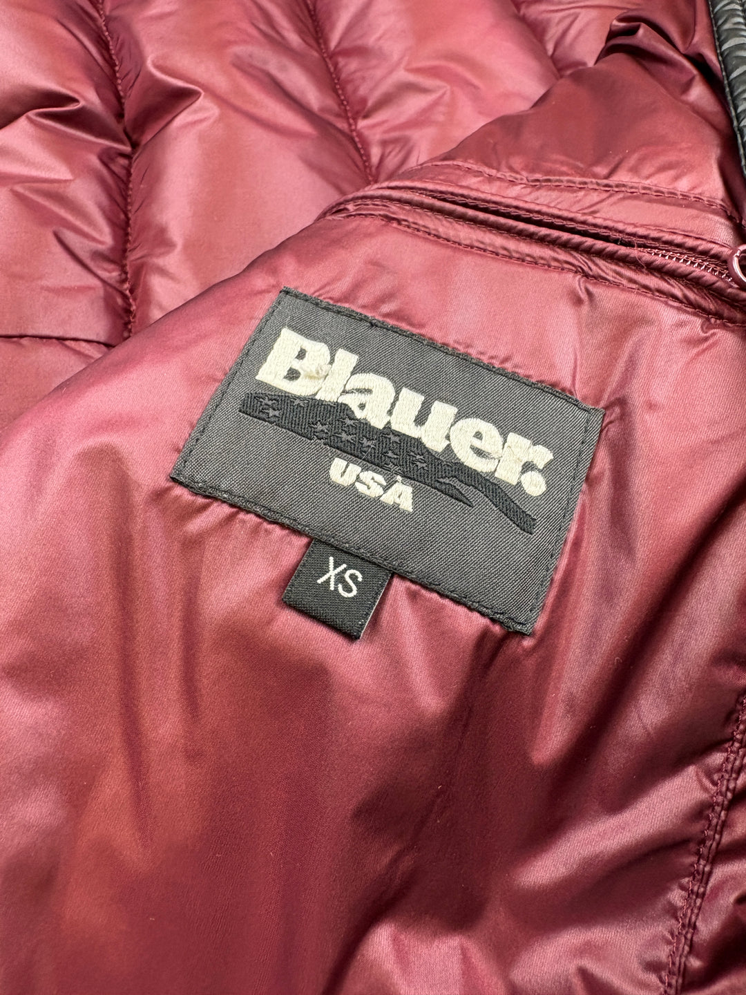 Blauer Girls Puffer Jacke XS