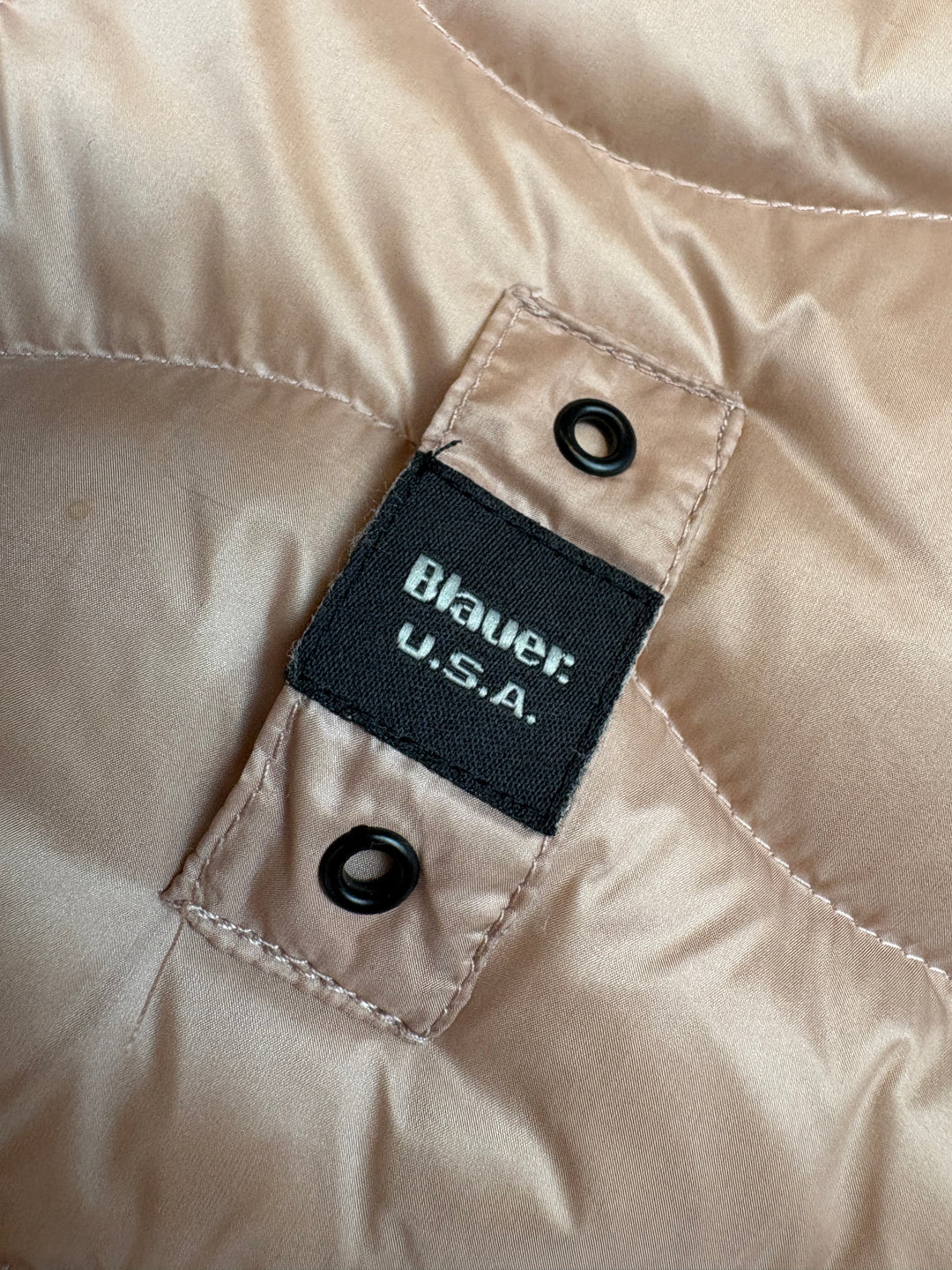 Blauer Girls Puffer Jacke S