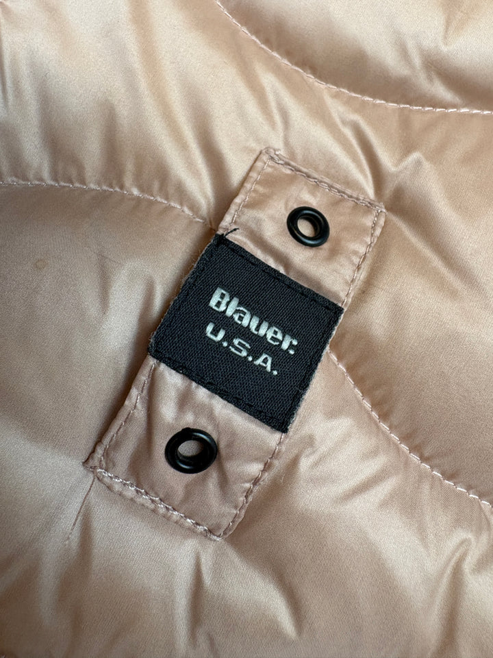 Blauer Girls Puffer Jacke S