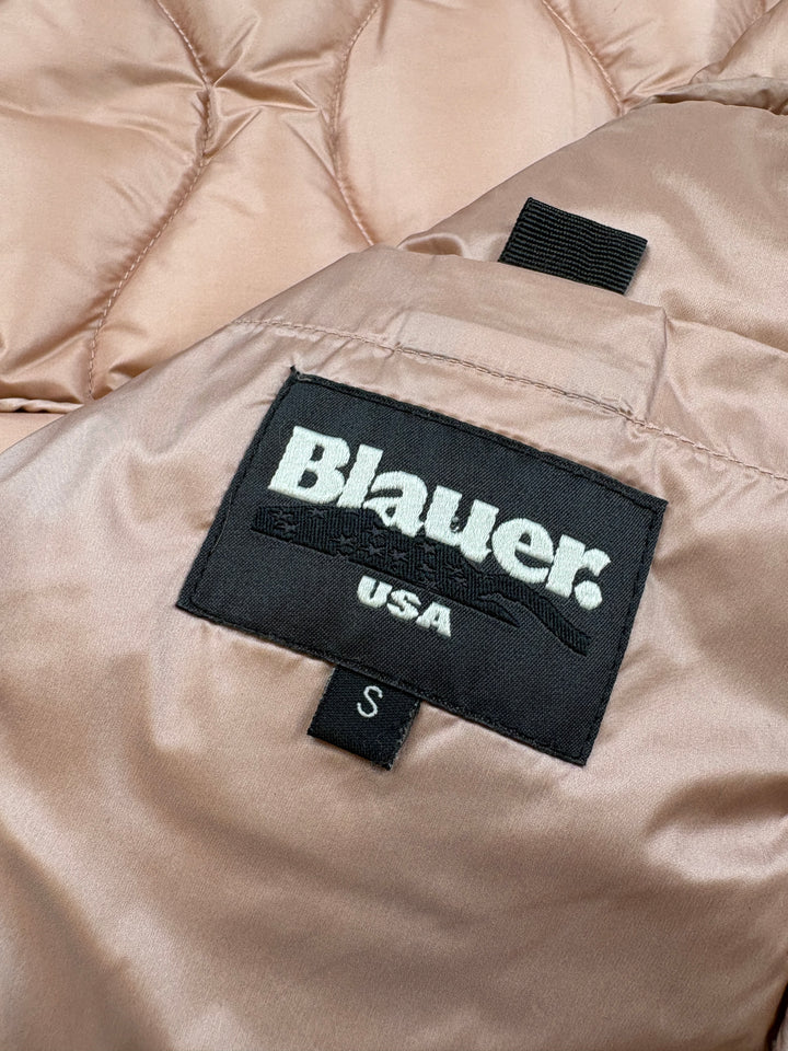 Blauer Girls Puffer Jacke S