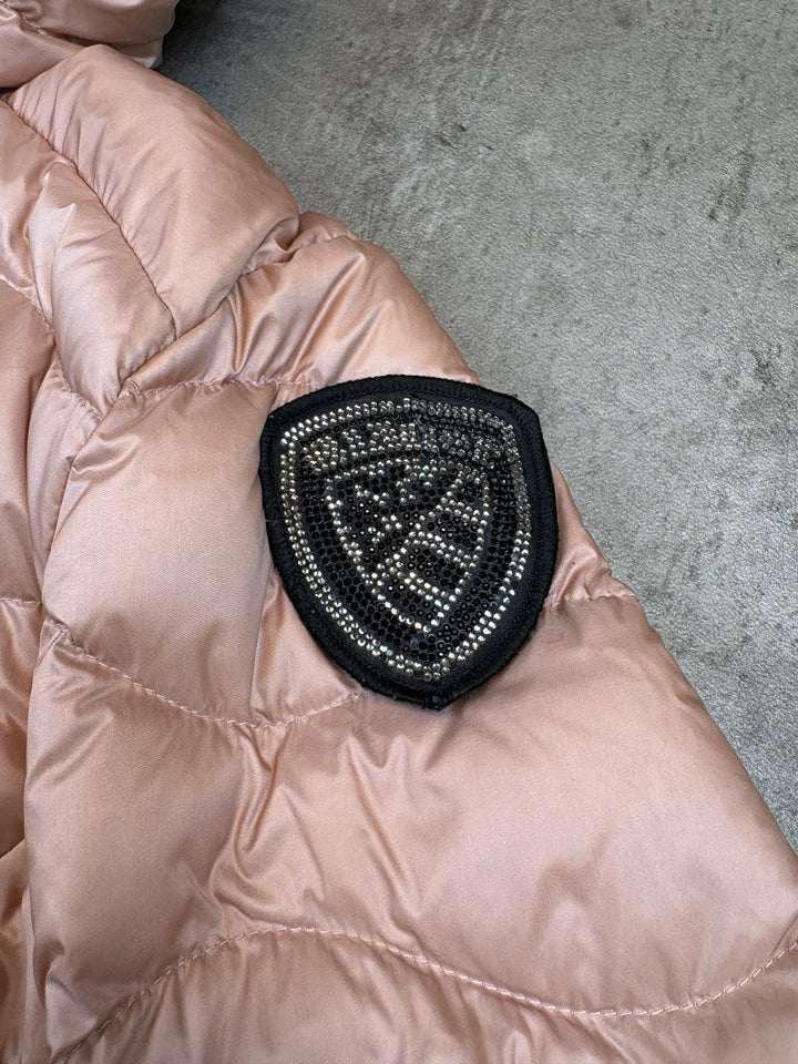 Blauer Girls Puffer Jacke S