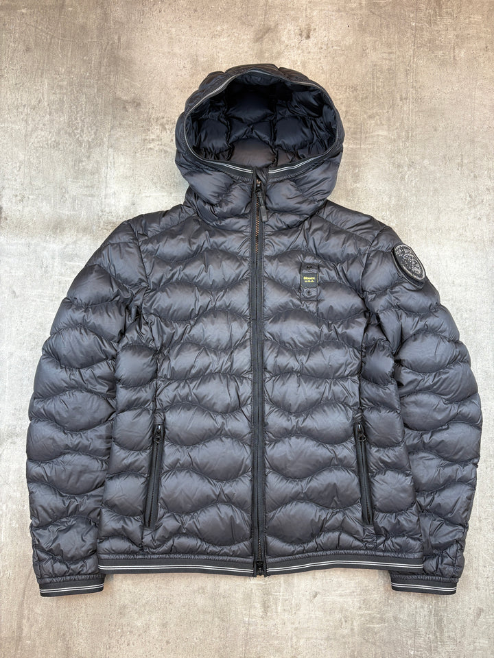 Blauer Girls Puffer Jacke S