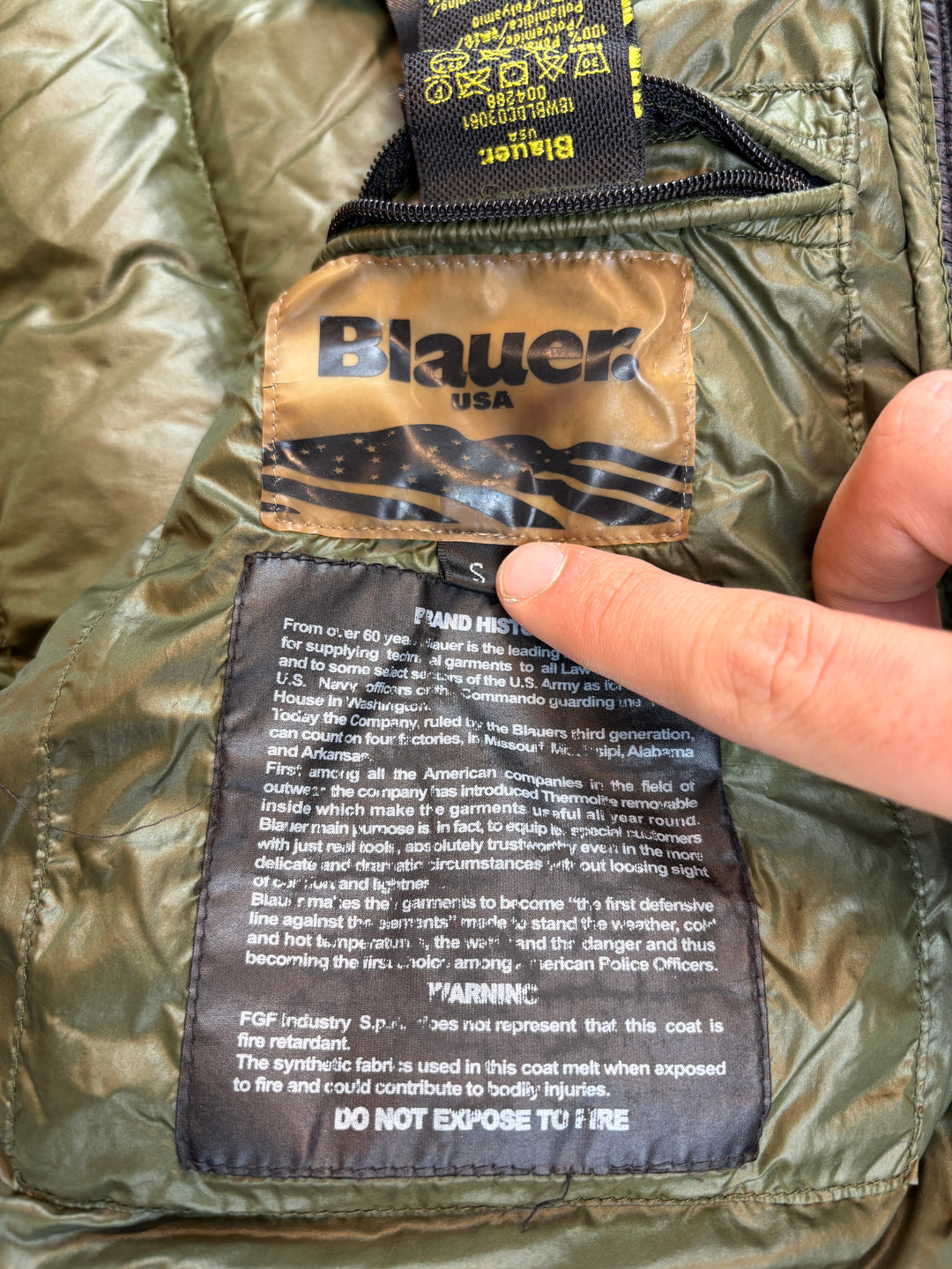 Blauer USA Girls Puffer Jacke S